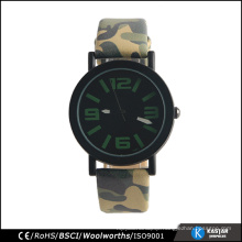 Army green watch army watch, stainless steel back quartz watch for sport